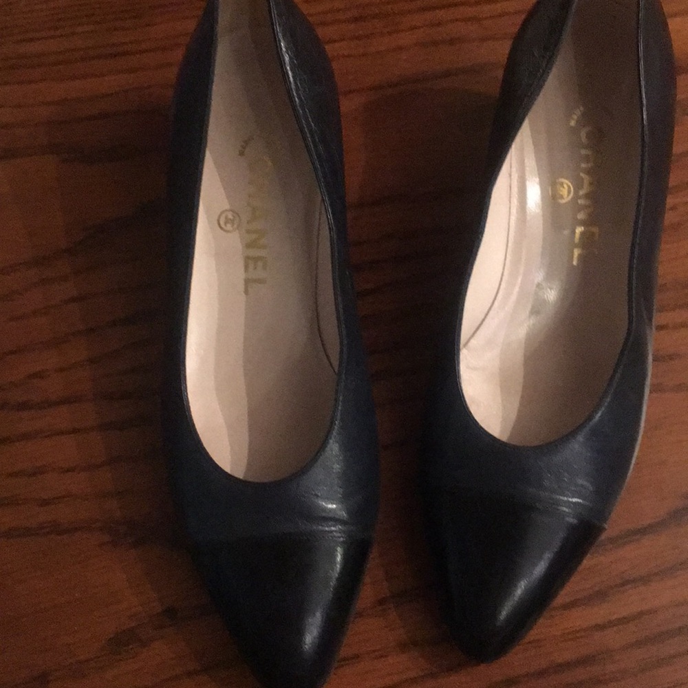 Vintage Chanel low heel shoes.
